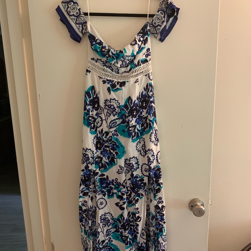 Off the shoulder maxi dress